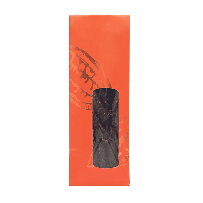 Sachet confiseries papier mandarine 70 + 40 x 200 mm par 50