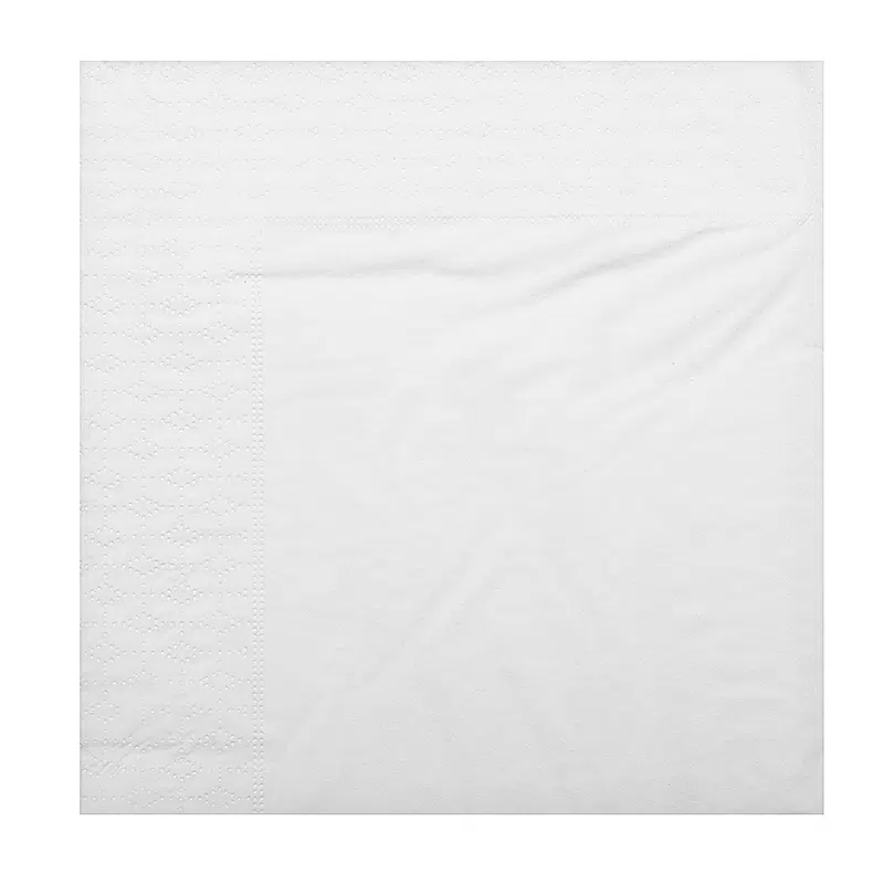 2-ply white towel 38 x 38 cm per 50