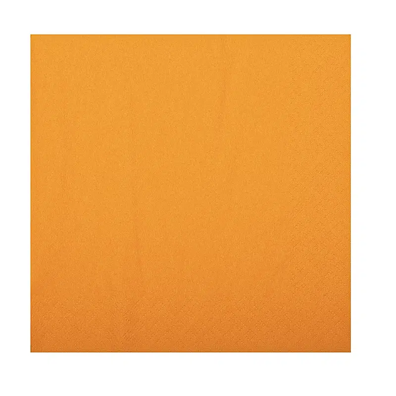 2-ply tangerine towel 38 x 38 cm par 50