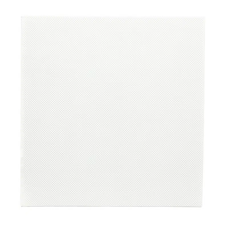 Weiße Serviette mit Mikroprägung 38 x 38 cm pro 50