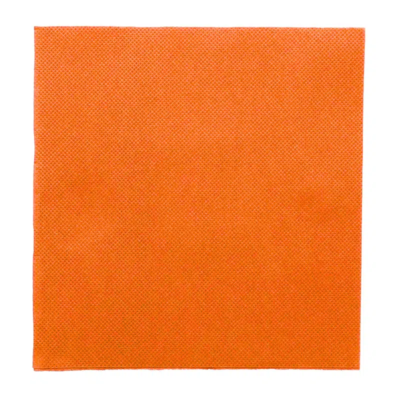 Serviette mandarine micro-gaufrée 38 x 38 cm par 40