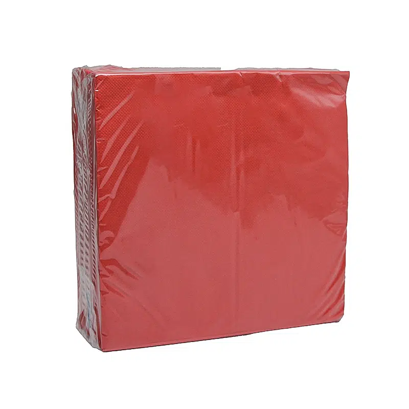 Toalha vermelha com relevo 38 x 38 cm por 40