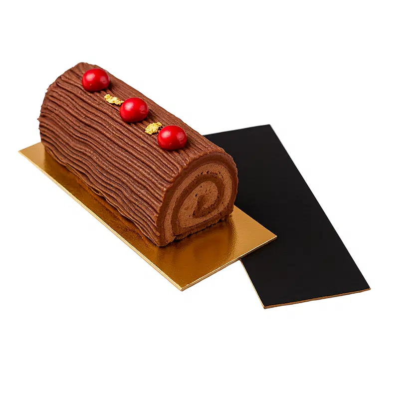 Semelle bûche bords droits or / noir 25 x 10 cm par 50