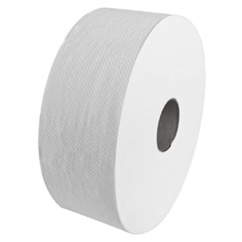 Rouleau papier toilette mini JUMBO ouate blanche 2 plis 180 m par 12