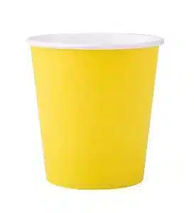 25 gelbe Pappbecher 20 cl