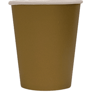 25 Pappbecher gold 20 cl