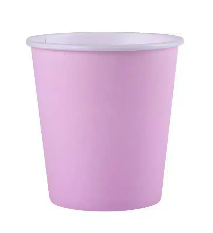 25 Pappbecher rosa Pastellfarben 20 cl