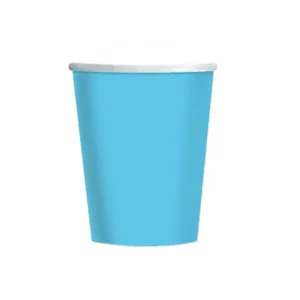25 türkisfarbene Pappbecher 20 cl