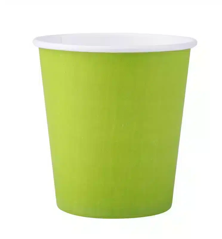 25 Pappbecher grün anis 20 cl
