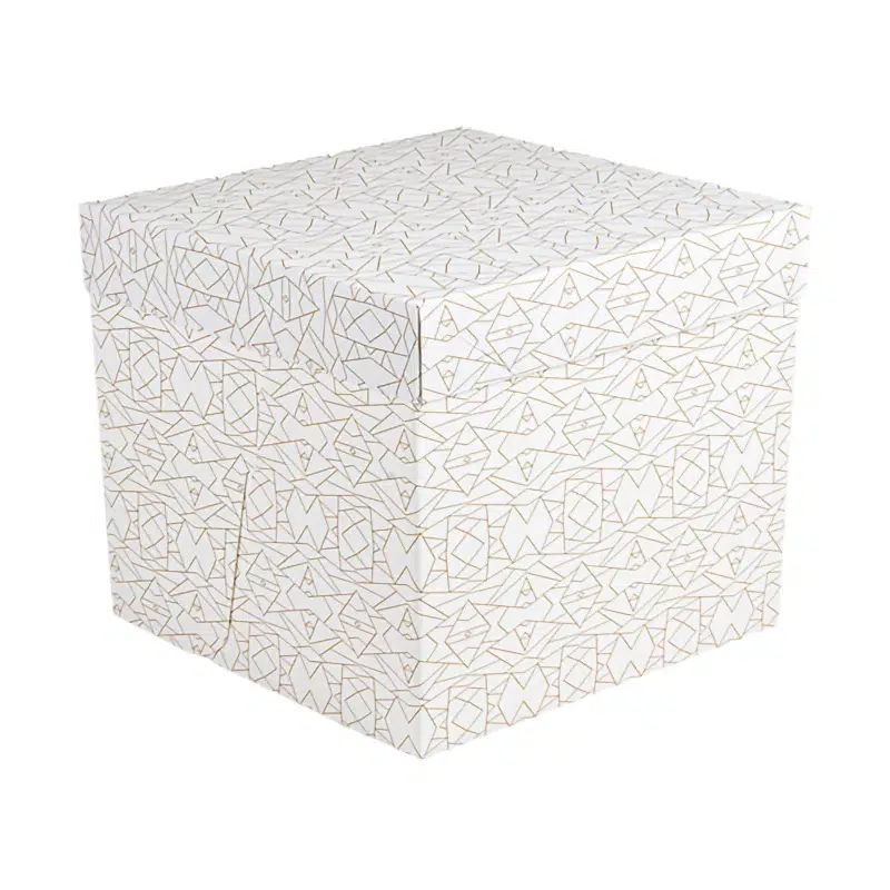 Boite layer cake carton colorée 35.6 x 35.6 x 30.5 cm