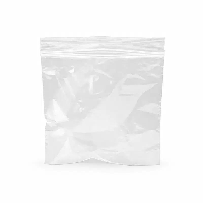 Saco zip neutro BD com fecho de pressão 60 x 80 mm, embalagem de 100