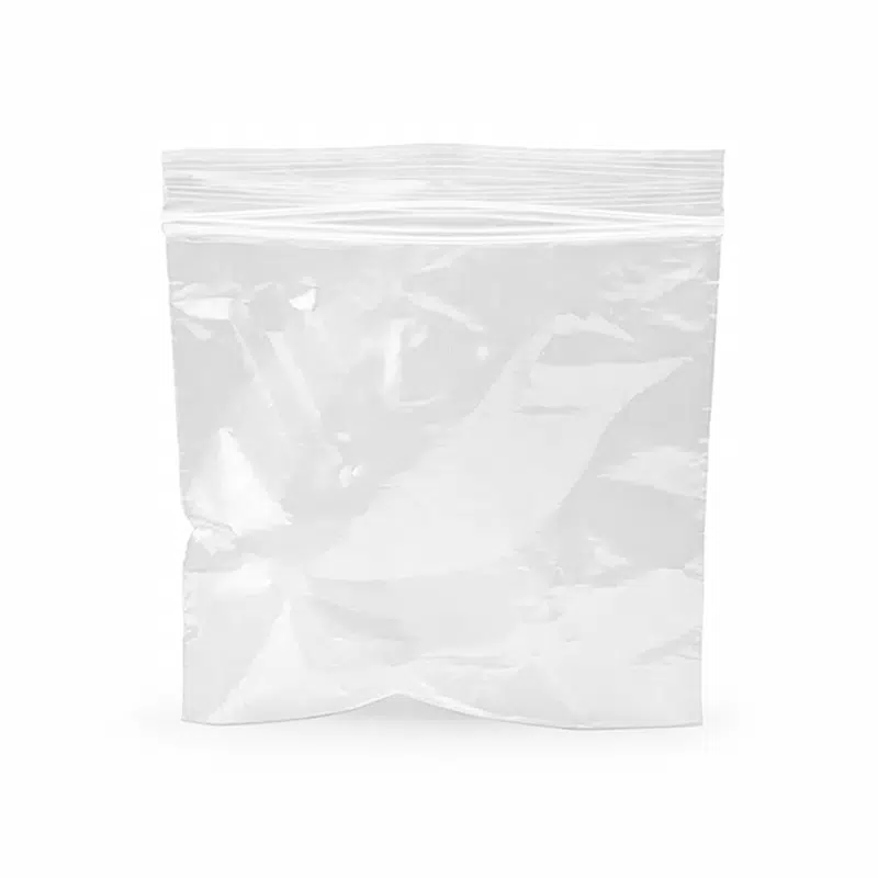 Neutraler BD-Druckverschlussbeutel 80 x 120 mm, 100 Stück