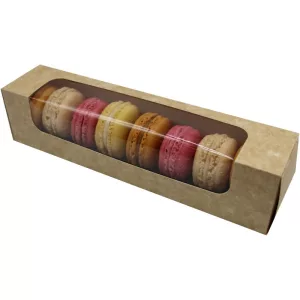 Boîtes kraft 8 macarons