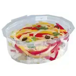Boite plastique fraîcheur avec couvercle charnière rentrant 375 ml par 400