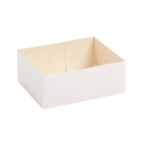 100 weiße Konditoreikisten ohne Deckel 20 x 13 x 5 cm