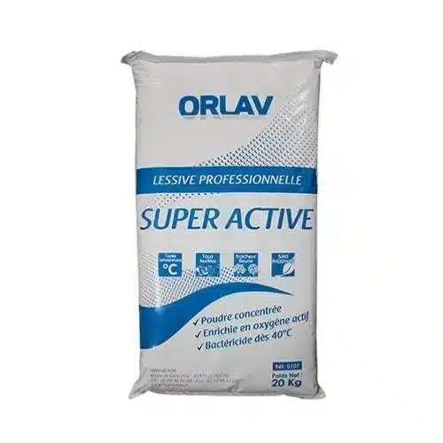 Lessive professionnelle en poudre super active 20kg