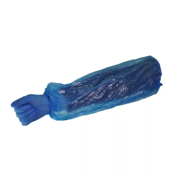 100 HDPE-Manschetten blau Einheitsgröße