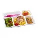 50 takeaway meal trays 5 festive compartments