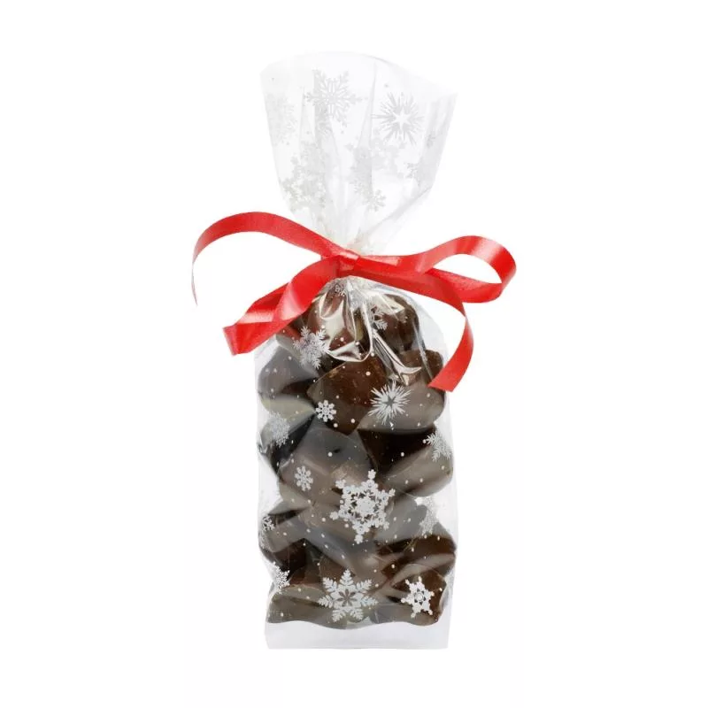Sachet Noel « Flocons » 100 x 220  mm par 100