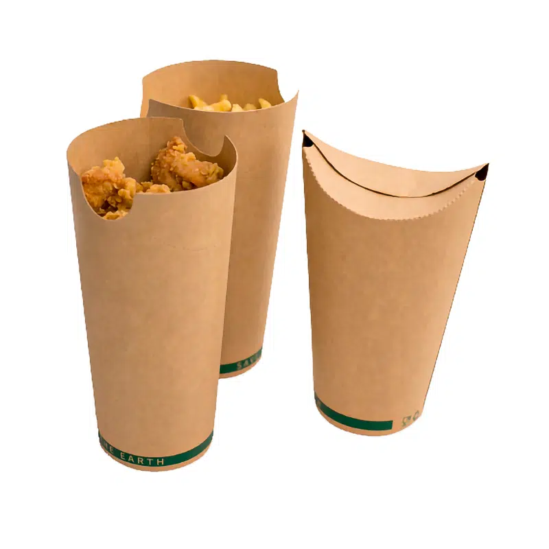 French fries cone / whizz carton 160 x 60 mm per 50