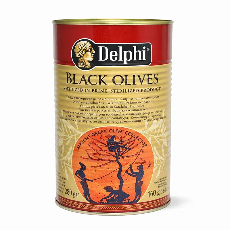 Aceitunas negras sin hueso en lata 5/1