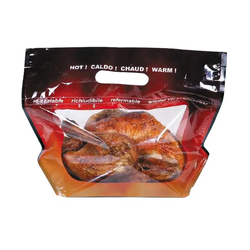 Chicken bag with zip closure 31 x 25 + 15 cm per 500