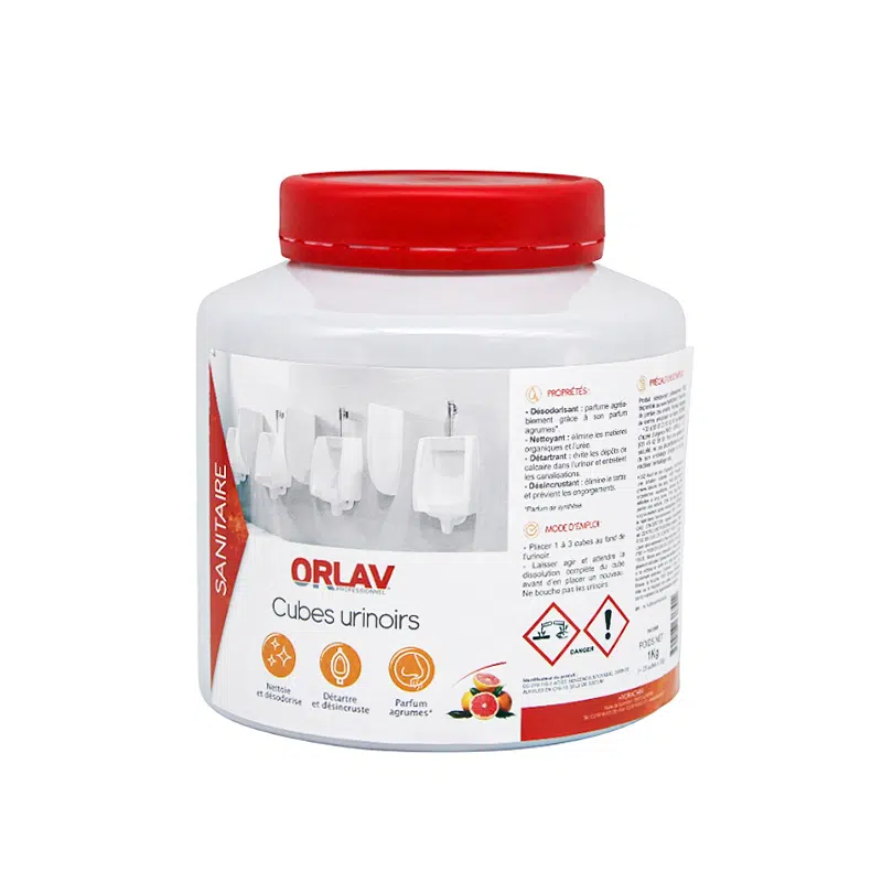 Pastille urinoir de 33g parfum Agrume par 33