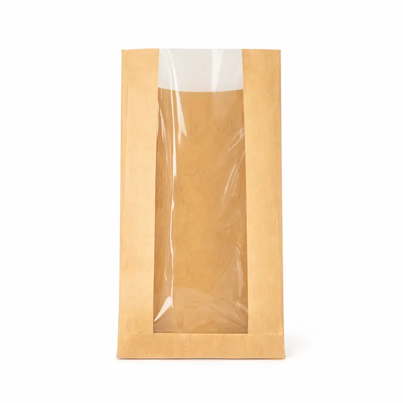 Saco de kraft com janela BOPP 3 Kg 20 + 9 x 34 por 1000