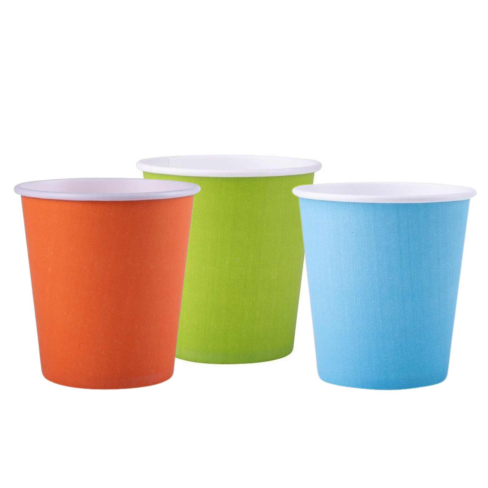Colored paper cups