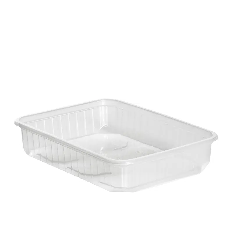 50 bandejas para microondas con tapas de plástico separadas 500 ml