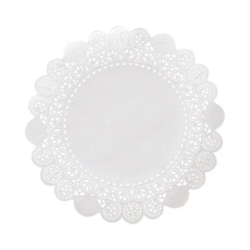 White round lace Ø24 cm per 250