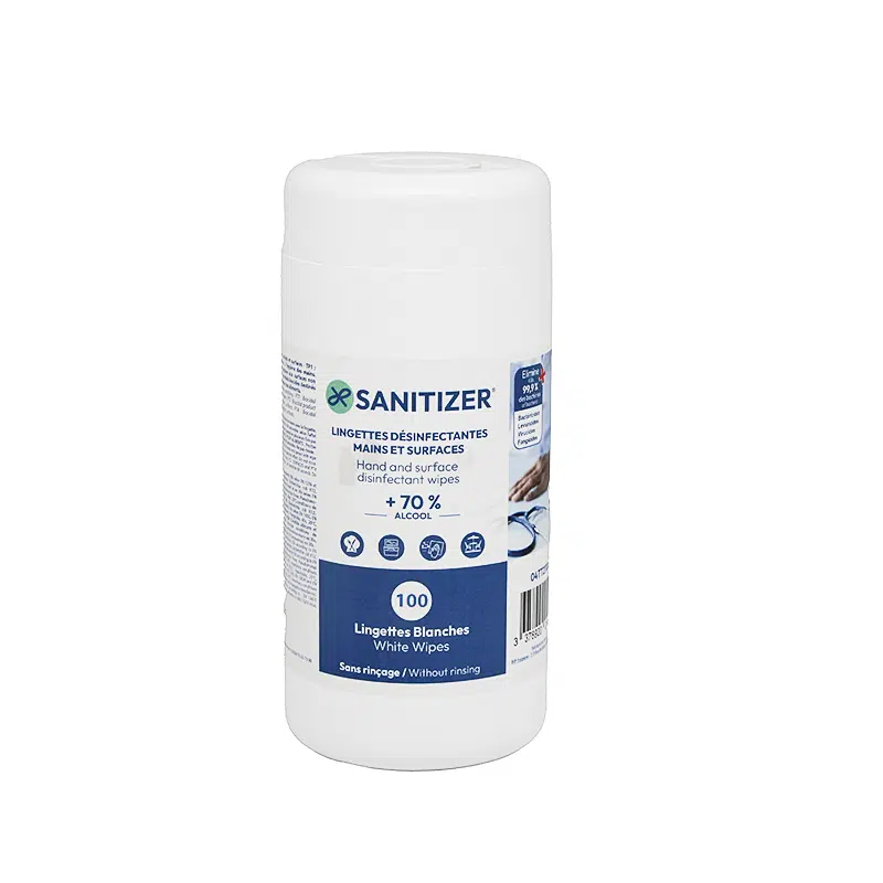 No-rinse food disinfectant wipe, 100 pcs.