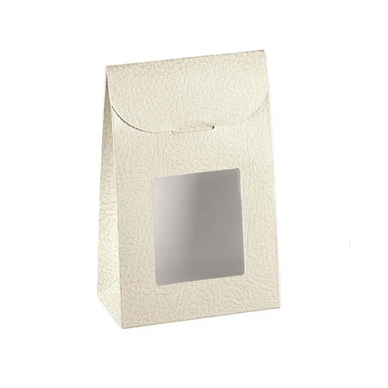 Fensterbox aus Elfenbeinkarton 90 x 45 x 130 mm pro 20