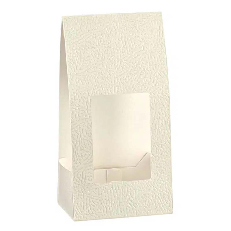 Ivory cardboard confectionery box 130 x 75 x 230 mm, 20 pcs.