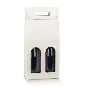 Étui 2 bouteilles blanc