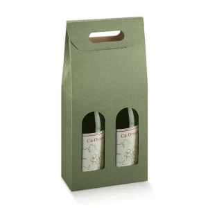 Étui 2 bouteilles vert