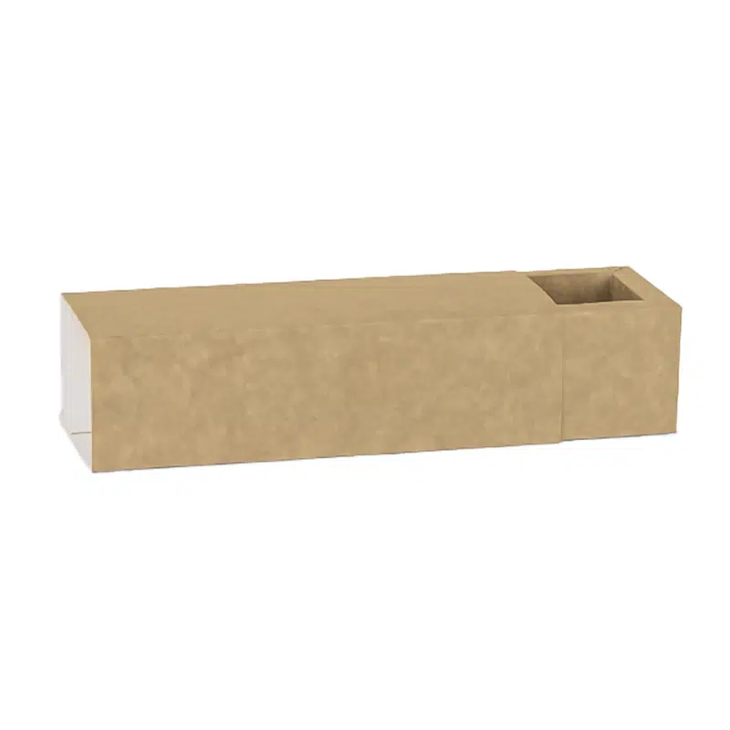 Réglette macarons carton kraft 190 x 100 x 50 mm par 10