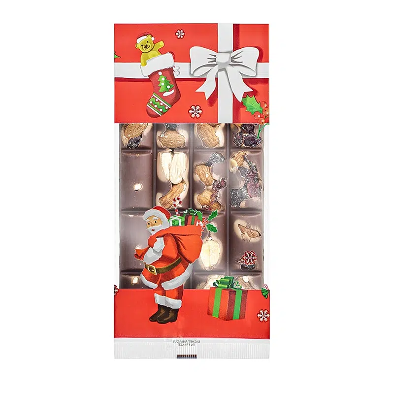 Confectionery bag flat polypro colored Christmas