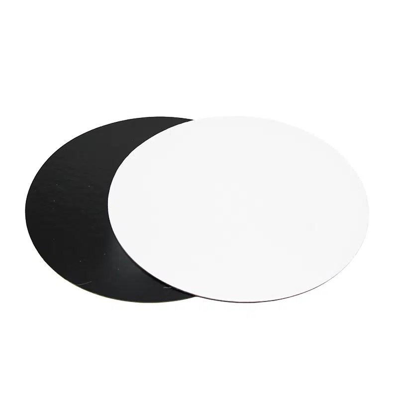 Support gâteau rond blanc / noir carton ø20 cm par 100