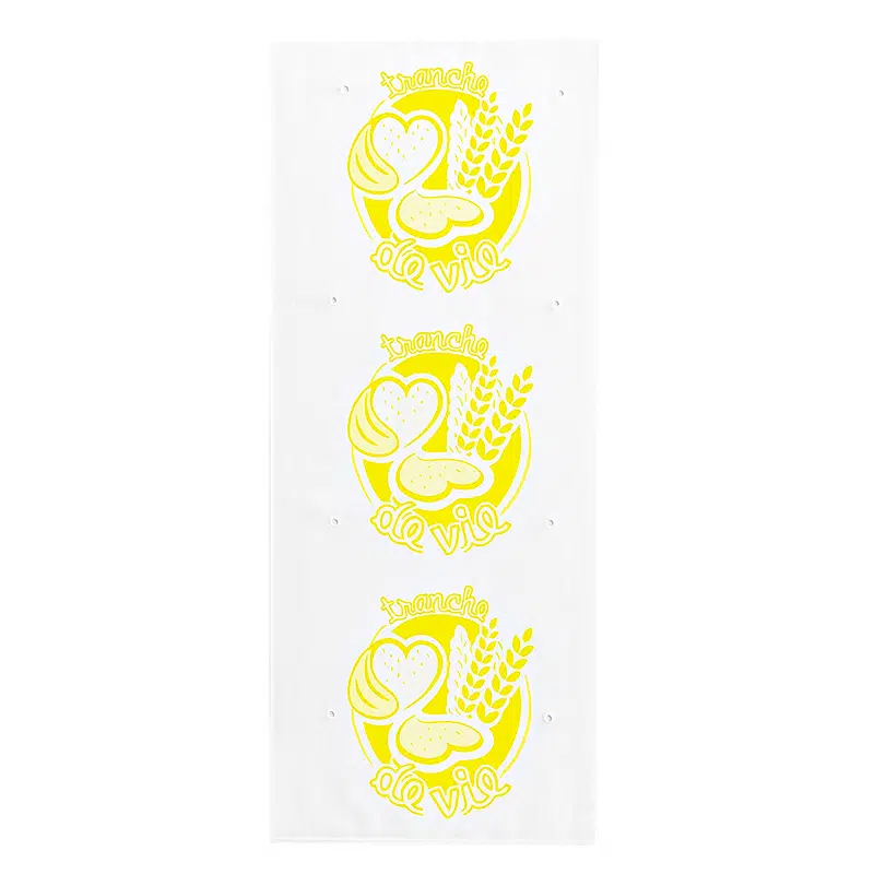 Beutel für geschnittenes Brot gelb 50 Mikron 12 x 5 + 5 x 35 cm pro 100