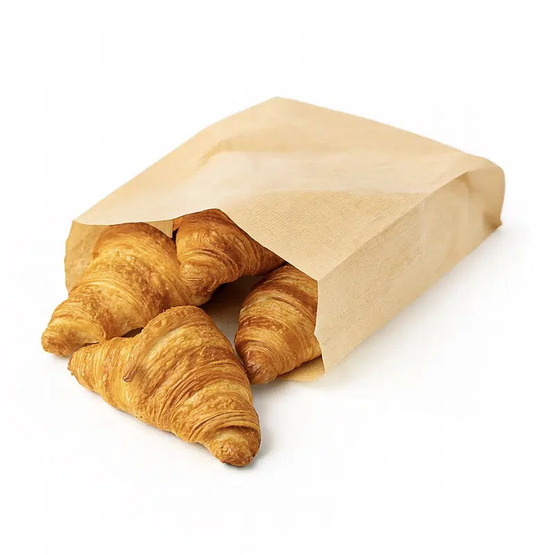Taschen mit Croissants