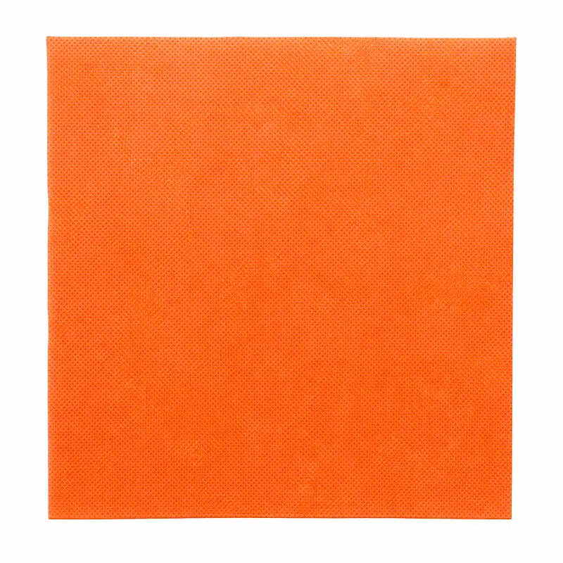 Servilleta naranja microgofre de 38 x 38 cm, pack de 40