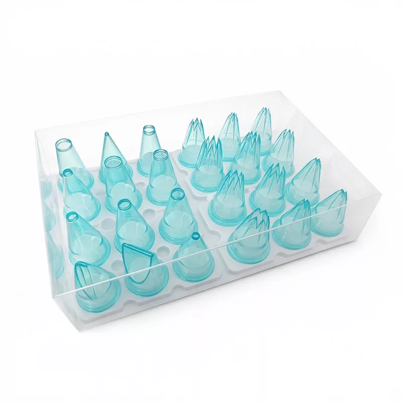 Douille pâtisserie décoration bleu ciel plastique par 24