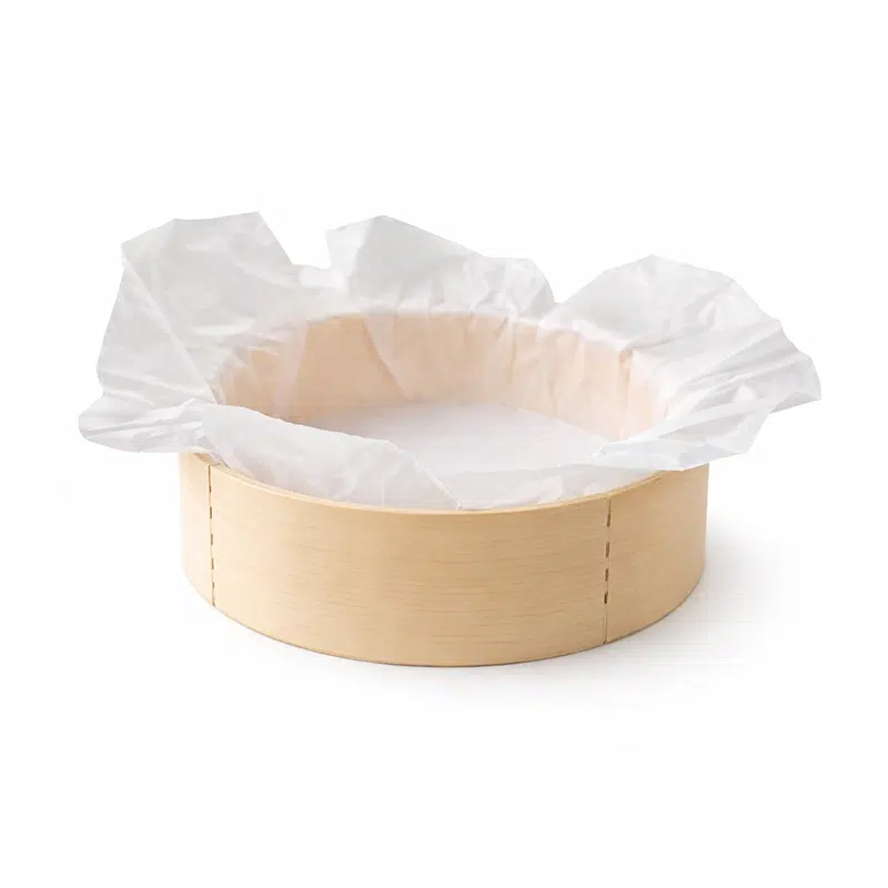 Forma de madeira para cozedura 545 ml com papel, pack de 10