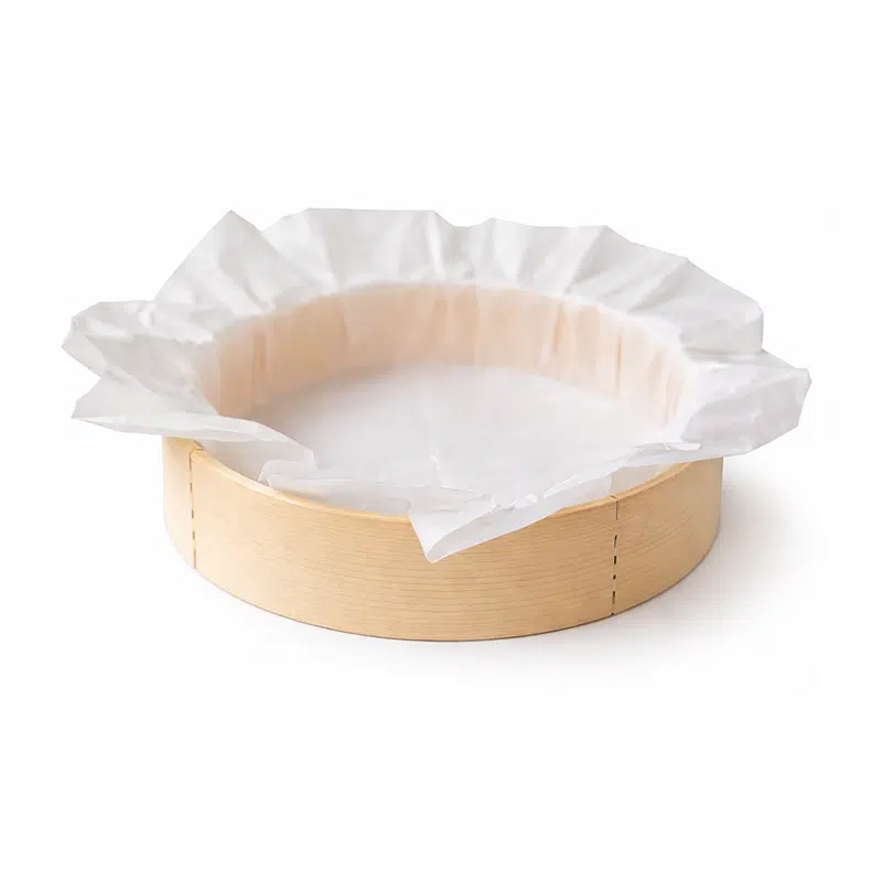 Forma de madeira para cozedura 600 ml com papel por 10