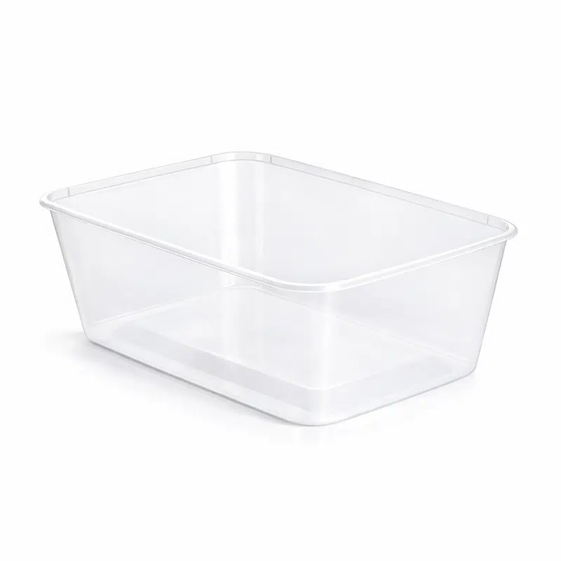 Envase microondable + tapa inyectada plástico PP 1500 ml por 50