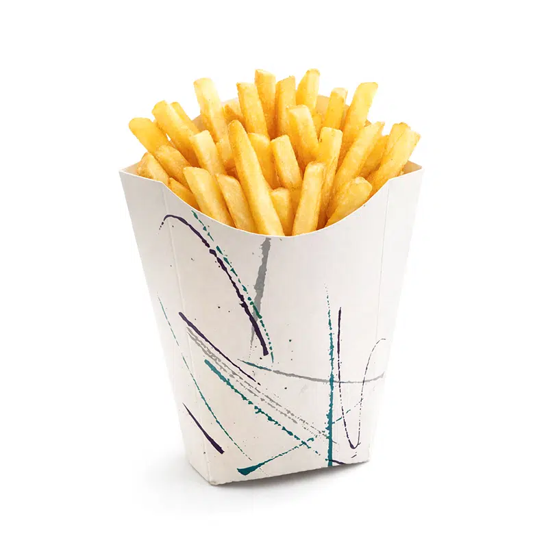 Pochette frites carton grande 9.5 x 14.5 x 18 cm par 200