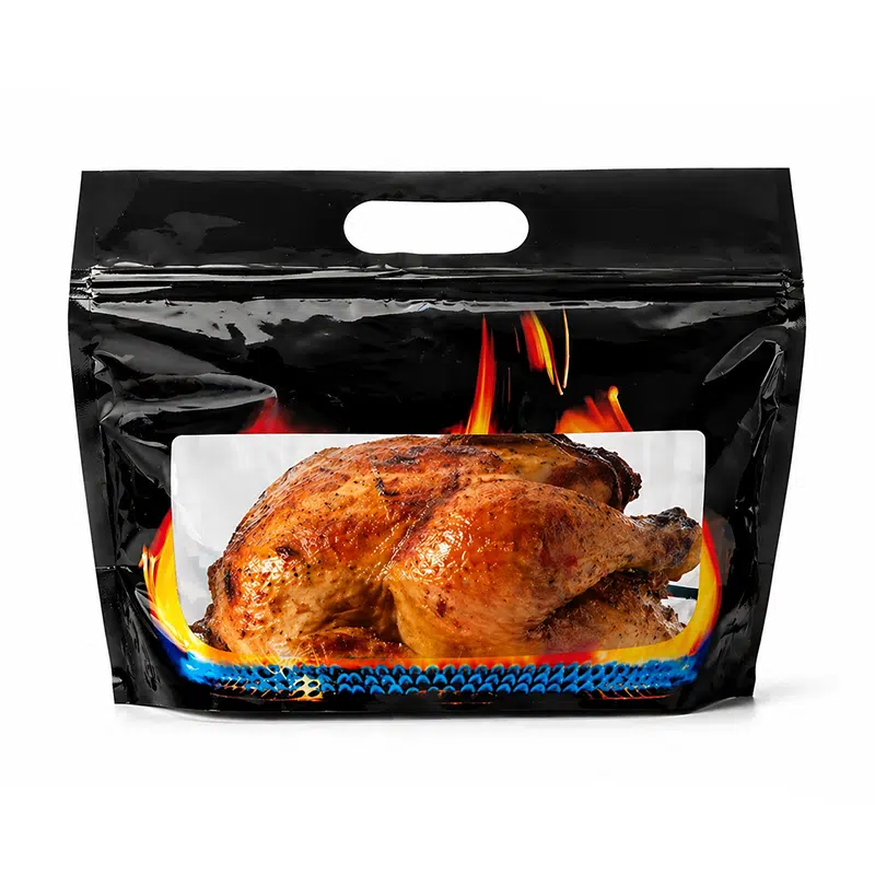 Sac poulet avec fermeture en zip 31 x 25 + 15 cm par 500