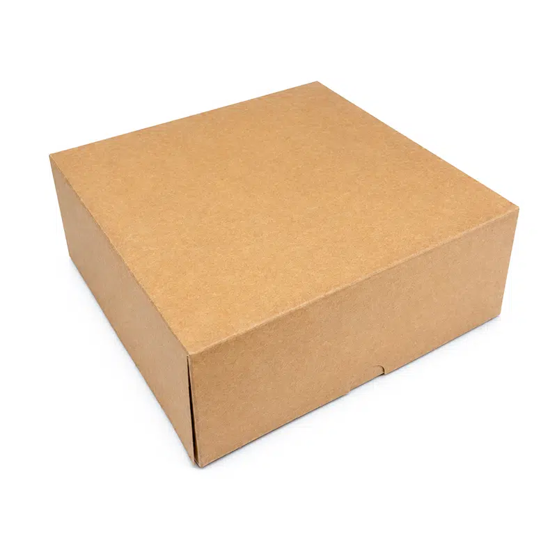 Boite pâtissière carton kraft 20 x 8 cm par 50