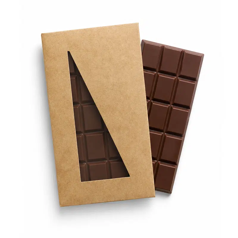 Astuccio per tavoletta di cioccolato kraft 163 x 85 x 14 mm – 50 pezzi